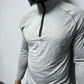 Grey spec 1/4 zip