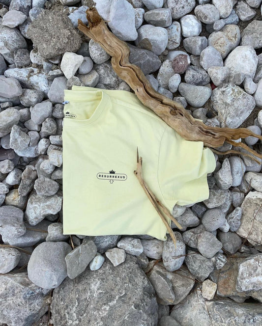 Blank Oversized Tee Light Yellow